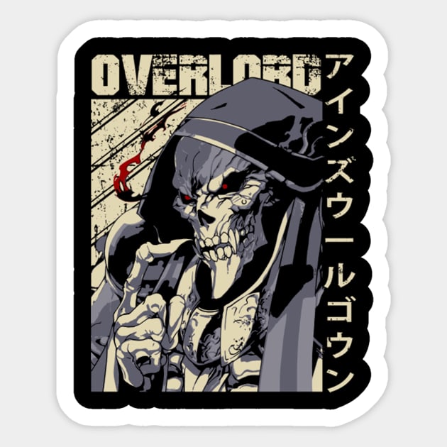 Overlord Sticker by pedrsavan.art